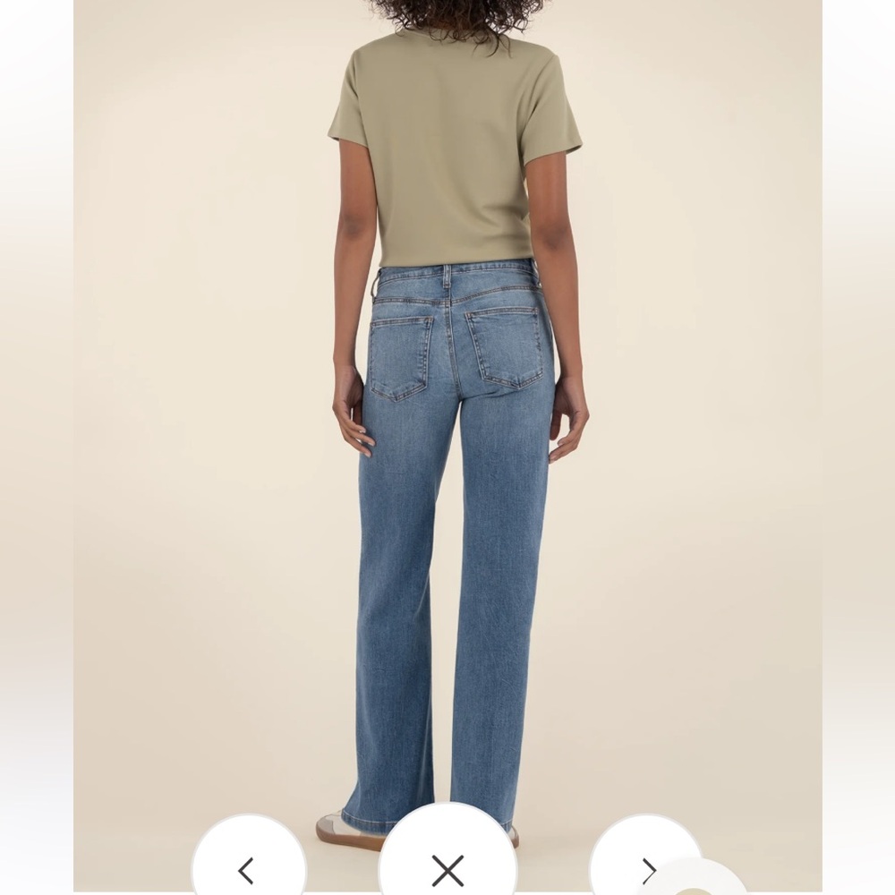 KUT FROM THE KLOTH jeans sienna high rise wide leg size 00 NWT - Picture 6 of 10